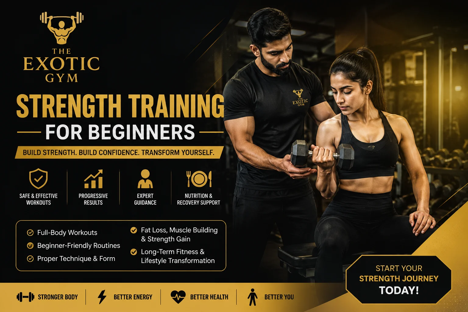 Strength Training for Beginners: A Complete Program to Build Strength Safely and Progress with Confidence